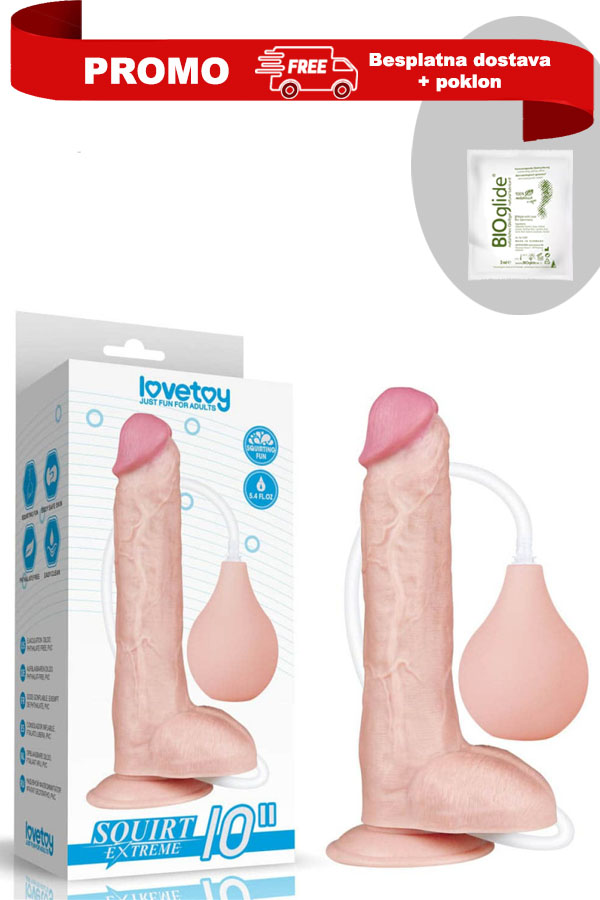 Promo 16   10Inch dildo sa ejakulacijom LVTOY00400